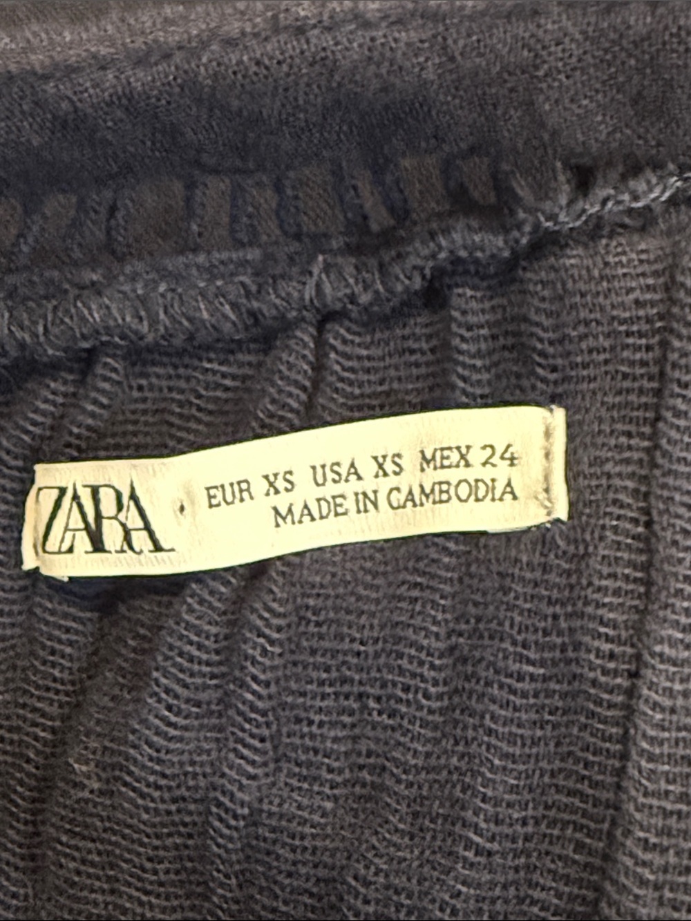 Zara Dark Navy Textured Tunic - Picture 2 of 6